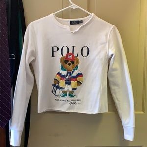 Polo cutoff sweatshirt